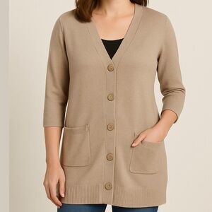 Aster Cardigan Sweater Natural M